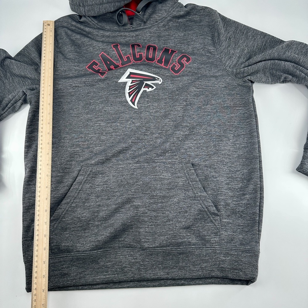 NFL Pro Line Fanatics Atlanta Falcons Black & Red Pullover Hoodie Size Medium - Picture 6 of 7